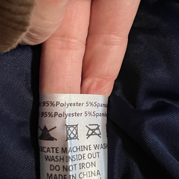 Elegant Navy Blue Velvet Skirt with Starburst Design - Picture 8 of 11